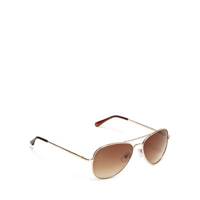 Brown aviator sunglasses
